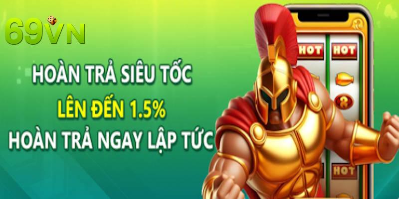 Khuyến mãi hoàn trả ngay tức thì 1.5%